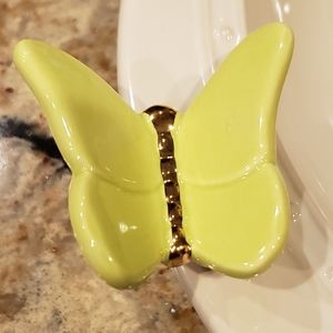 Nora Fleming Mini-Retired Green Butterfly